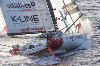VENDEE GLOBE 2016-2017 - TANGUY DE LAMOTTE - INITIATIVES COEUR