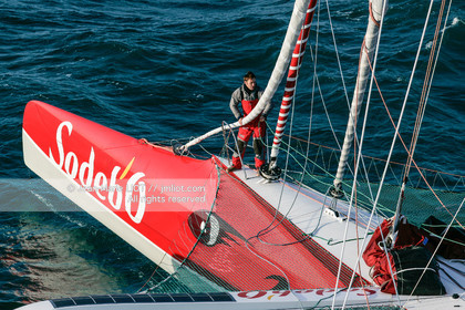 MAXI TRIMARAN SODEBO - THOMAS COVILLE - RECORD TOUR DU MONDE EN SOLITAIRE..
