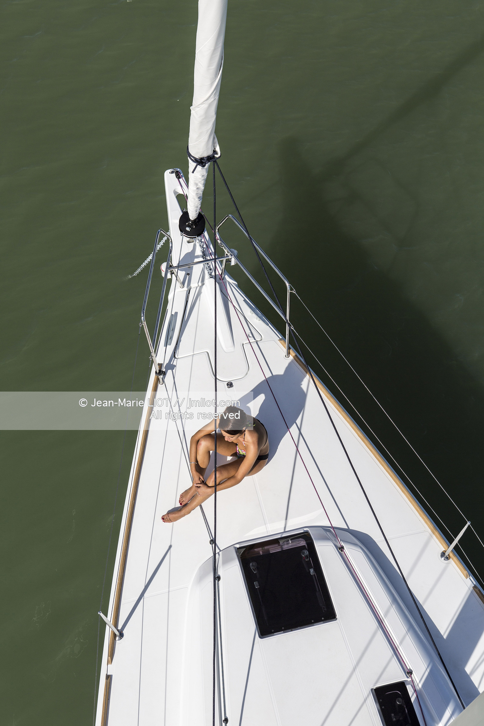 Ile de Ré, 23 09 2015, pour le chantier Jeanneau, le nouveau Jeanneau Sun Odyssey 419. Photo © Jean-Marie LIOT   Jeanneau