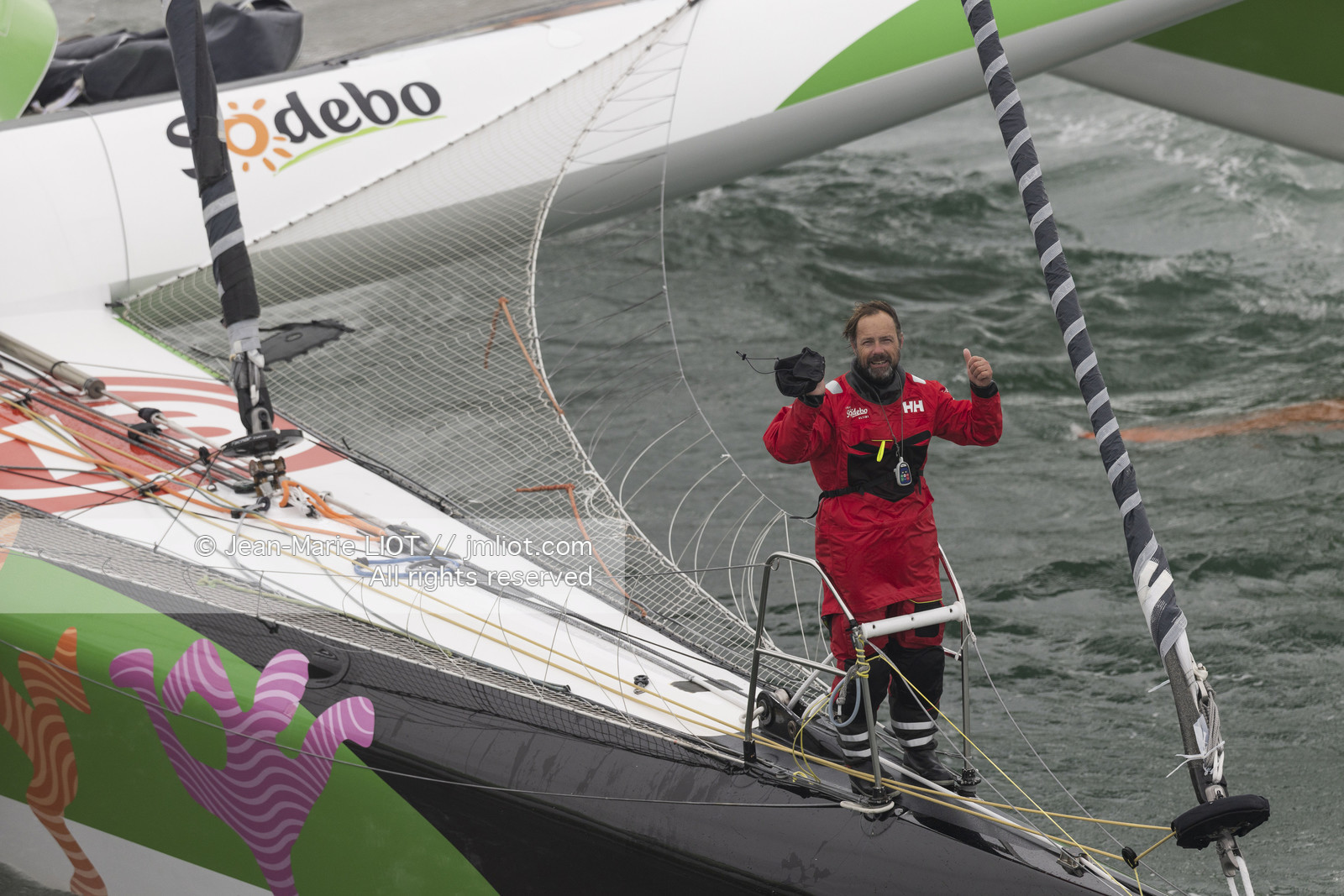 THOMAS COVILLE - ARKEA ULTIM CHALLENGE - ARRIVEE