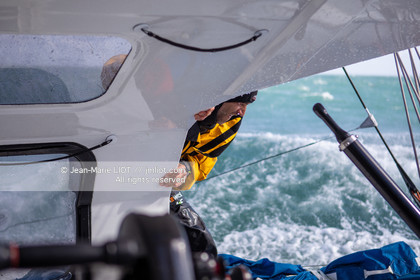 FABRICE AMEDEO ET ERIC PERON - TRANSAT JACQUES VABRE 2019 - A BORD