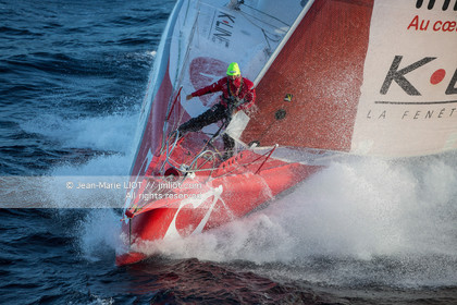 VENDEE GLOBE 2016-2017 - TANGUY DE LAMOTTE - INITIATIVES COEUR