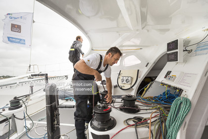 SAILING - TRANSAT JACQUES VABRE 2017 - FENETREA MIX BUFFET - ERWAN LE ROUX - VINCENT RIOU