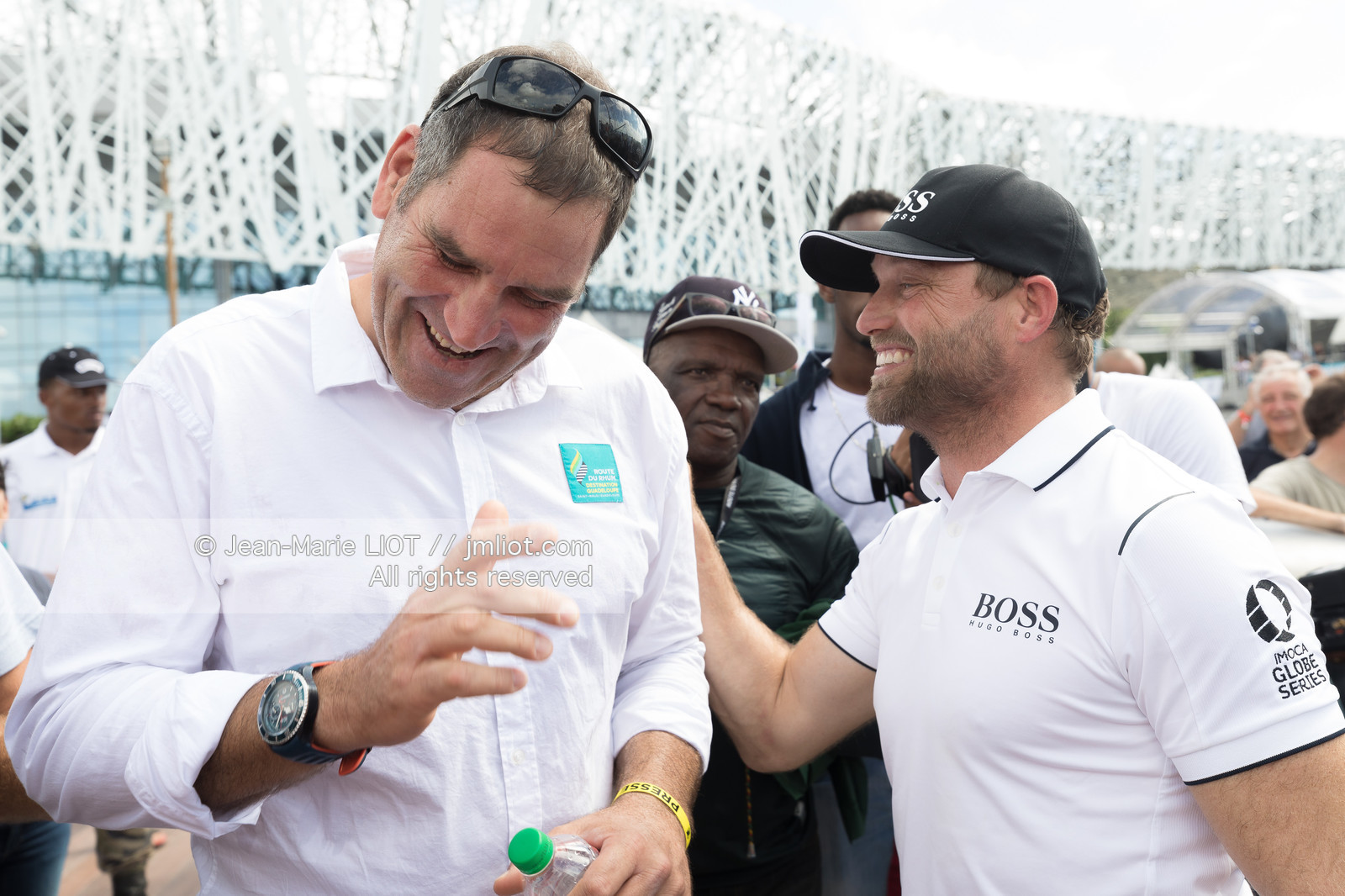 ALEX THOMSON - ROUTE DU RHUM 2018 - ARRIVEE