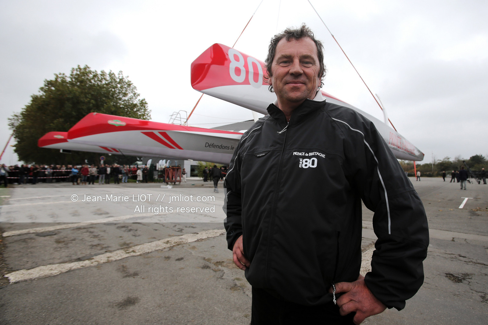 SAILING - MAXI 80 PRINCE DE BRETAGNE - LAUNCH.