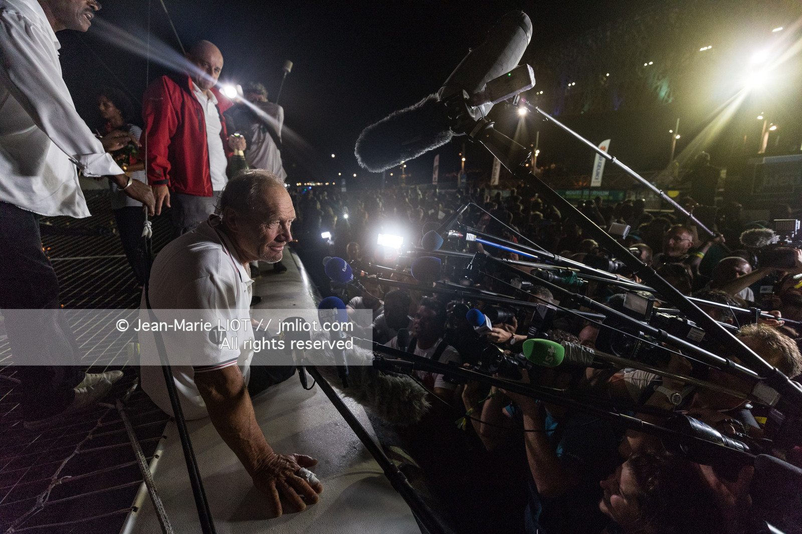 FRANCIS JOYON - ROUTE DU RHUM 2018 - ARRIVEE