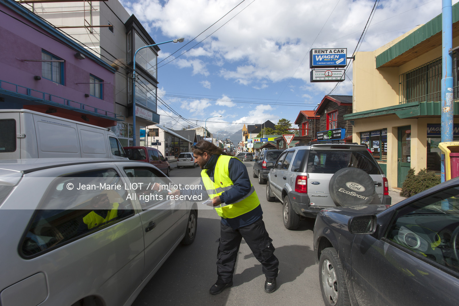 Ushuaia, Terre de Feu est la ville la plus australe du globe.Située à la pointe de l'Argentine cette province est la porte de l'antartique.photo © Jean-Marie Liot.