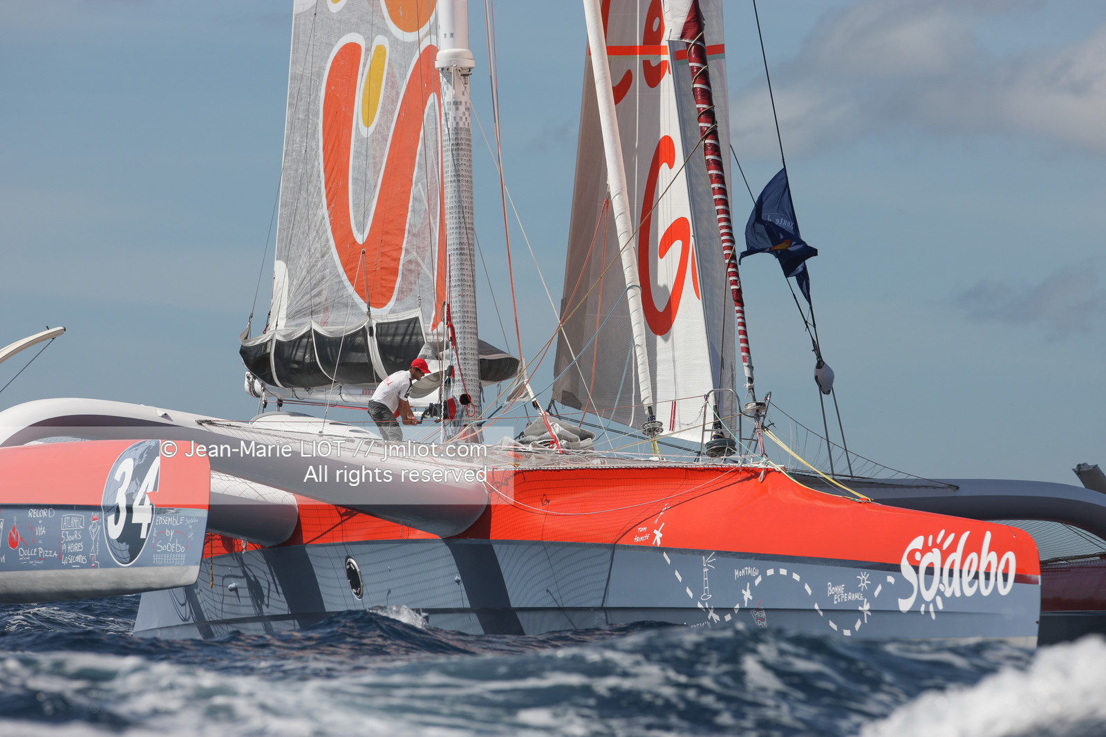 ROUTE DU RHUM 2010 - MAXI TRIMARAN SODEBO - THOMAS COVILLE