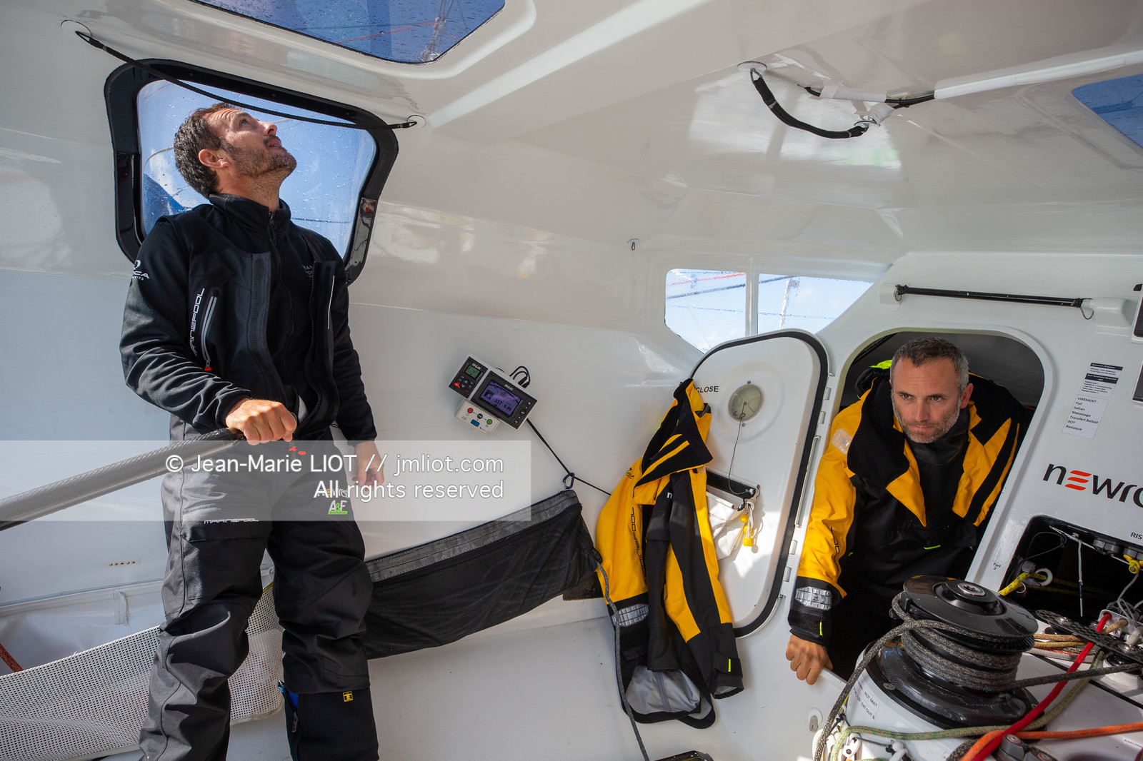 FABRICE AMEDEO ET ERIC PERON - TRANSAT JACQUES VABRE 2019 - A BORD
