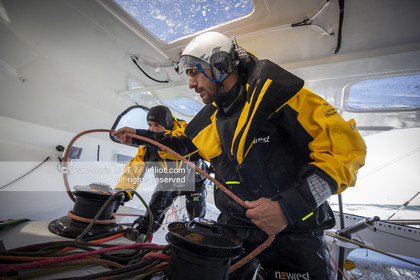 FABRICE AMEDEO ET ERIC PERON - TRANSAT JACQUES VABRE 2019 - A BORD
