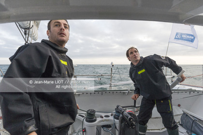 SAILING - TRANSAT JACQUES VABRE 2017 - FENETREA MIX BUFFET - ERWAN LE ROUX - VINCENT RIOU