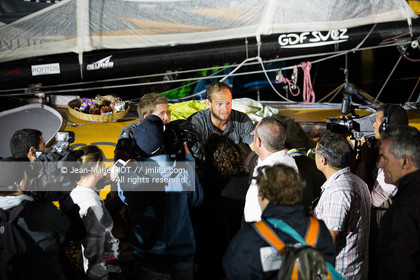 TRANSAT JACQUES VABRE 2013 GDF SUEZ - S.ROGUES ET F.DELAHAYE VAINQUEURS EN CLASS 40