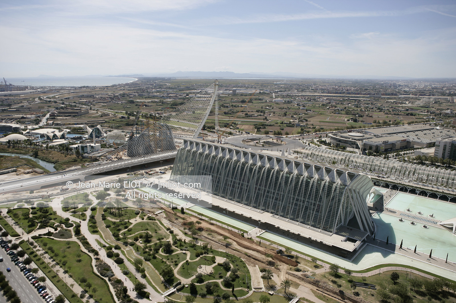Vue aerienne de Valence, Espagne.photo© Jean-Marie Liot .