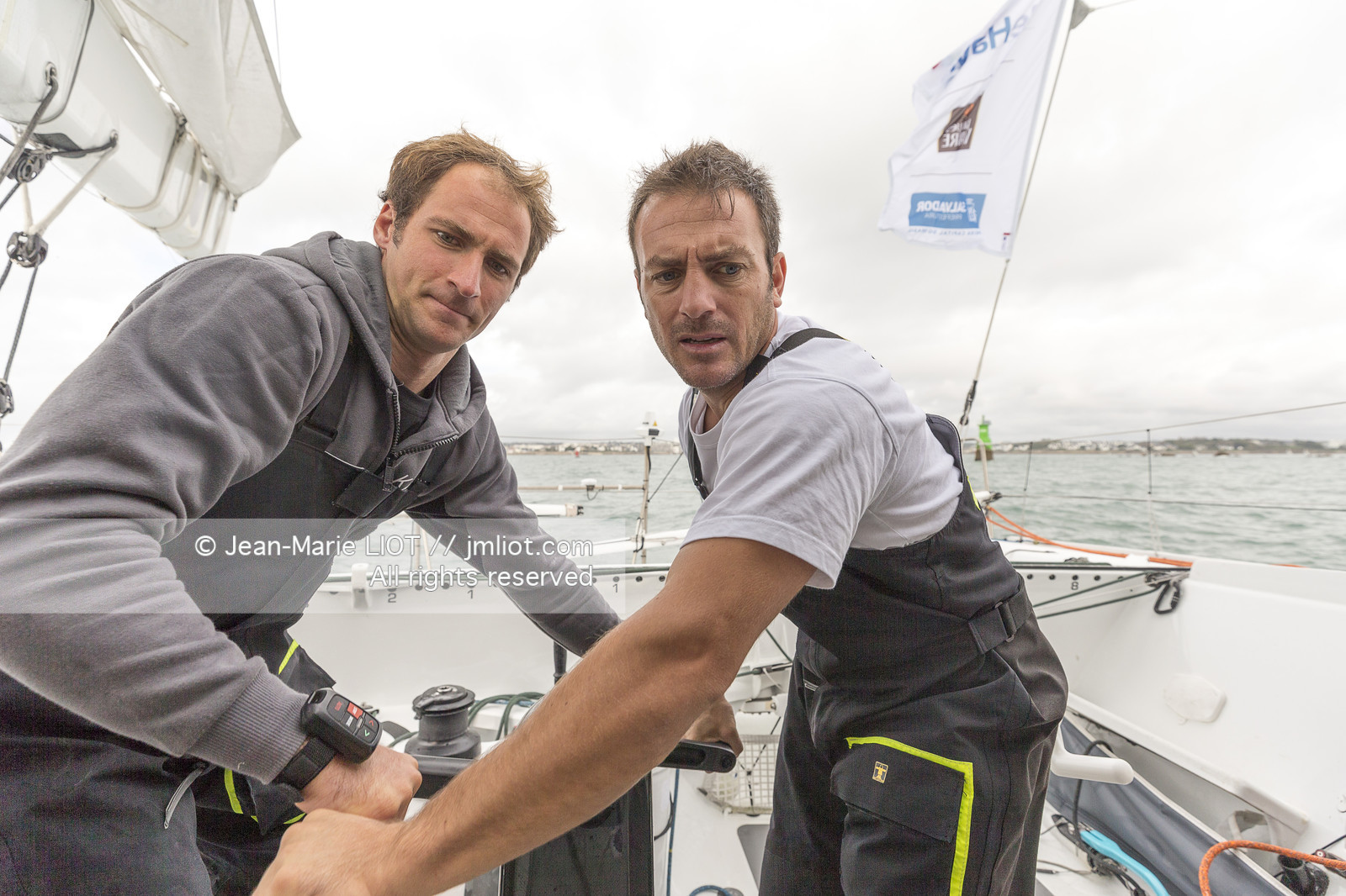 SAILING - TRANSAT JACQUES VABRE 2017 - FENETREA MIX BUFFET - ERWAN LE ROUX - VINCENT RIOU