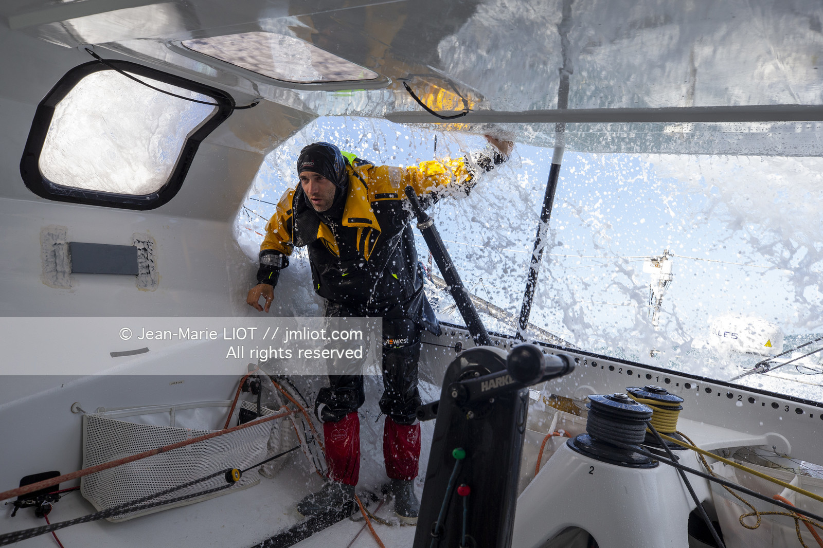 FABRICE AMEDEO ET ERIC PERON - TRANSAT JACQUES VABRE 2019 - A BORD