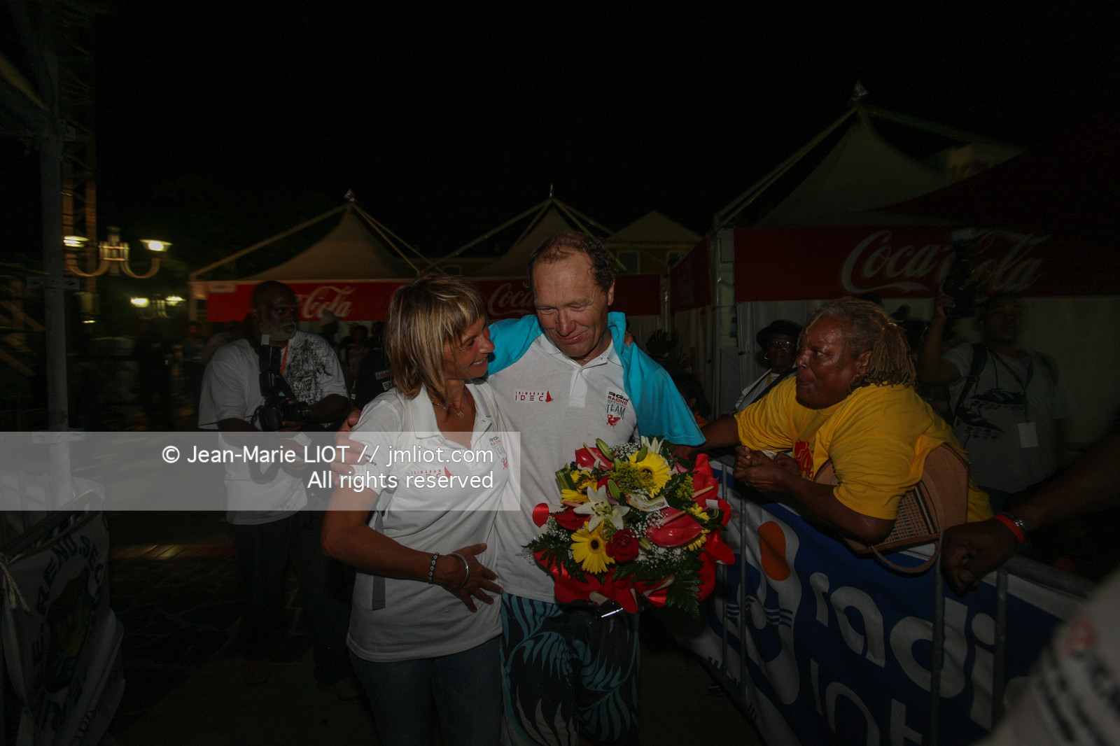 ROUTE DU RHUM 2010 - ARRIVEE DE FRANCIS JOYON