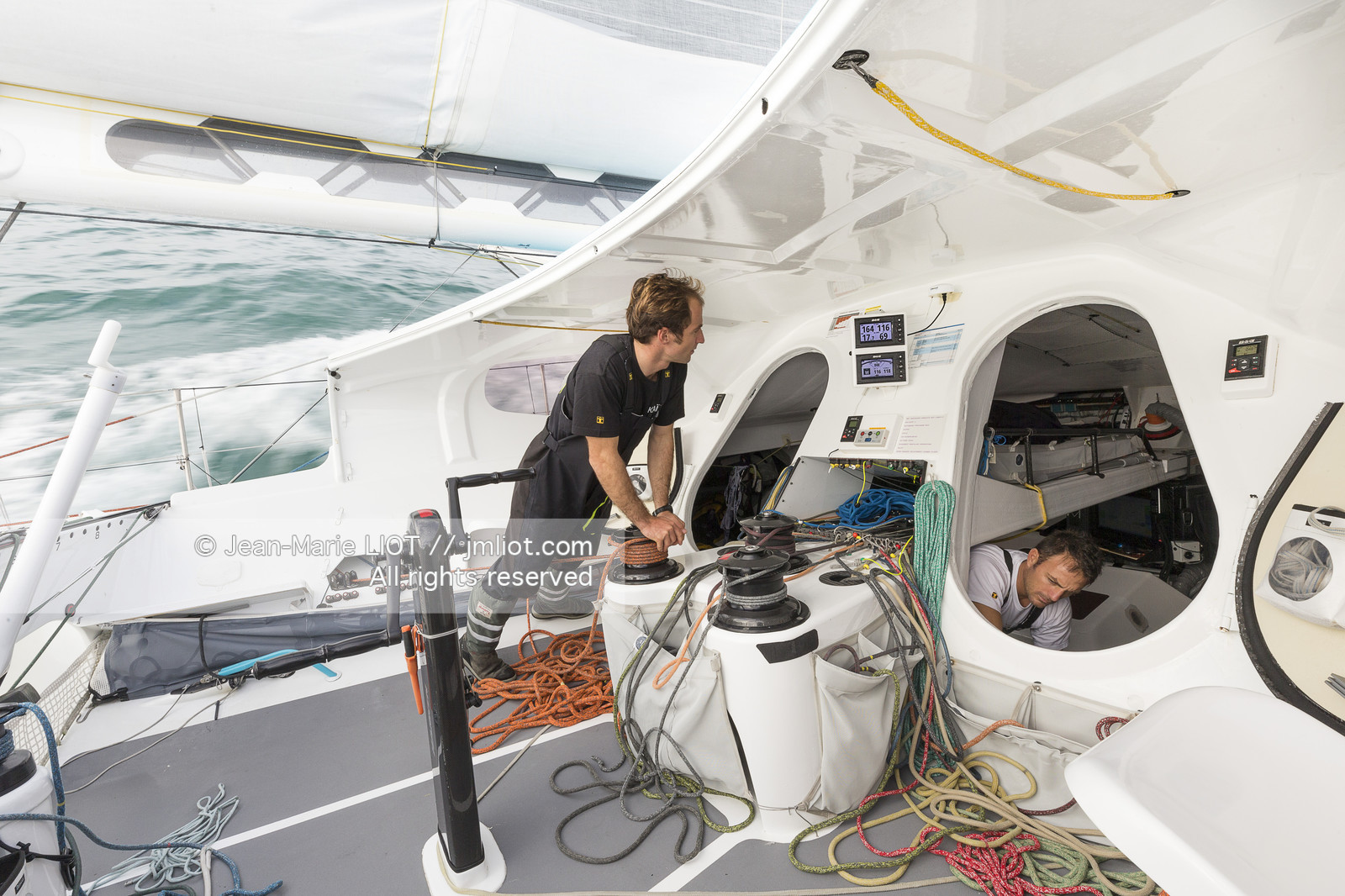 SAILING - TRANSAT JACQUES VABRE 2017 - FENETREA MIX BUFFET - ERWAN LE ROUX - VINCENT RIOU
