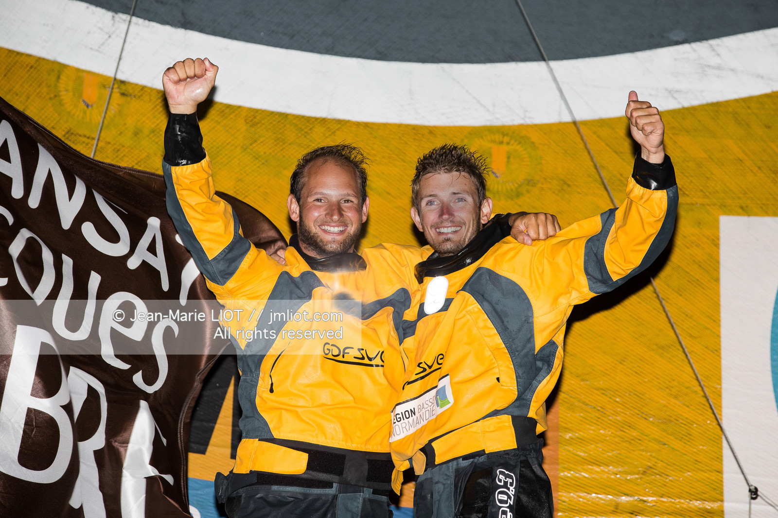 TRANSAT JACQUES VABRE 2013 GDF SUEZ - S.ROGUES ET F.DELAHAYE VAINQUEURS EN CLASS 40