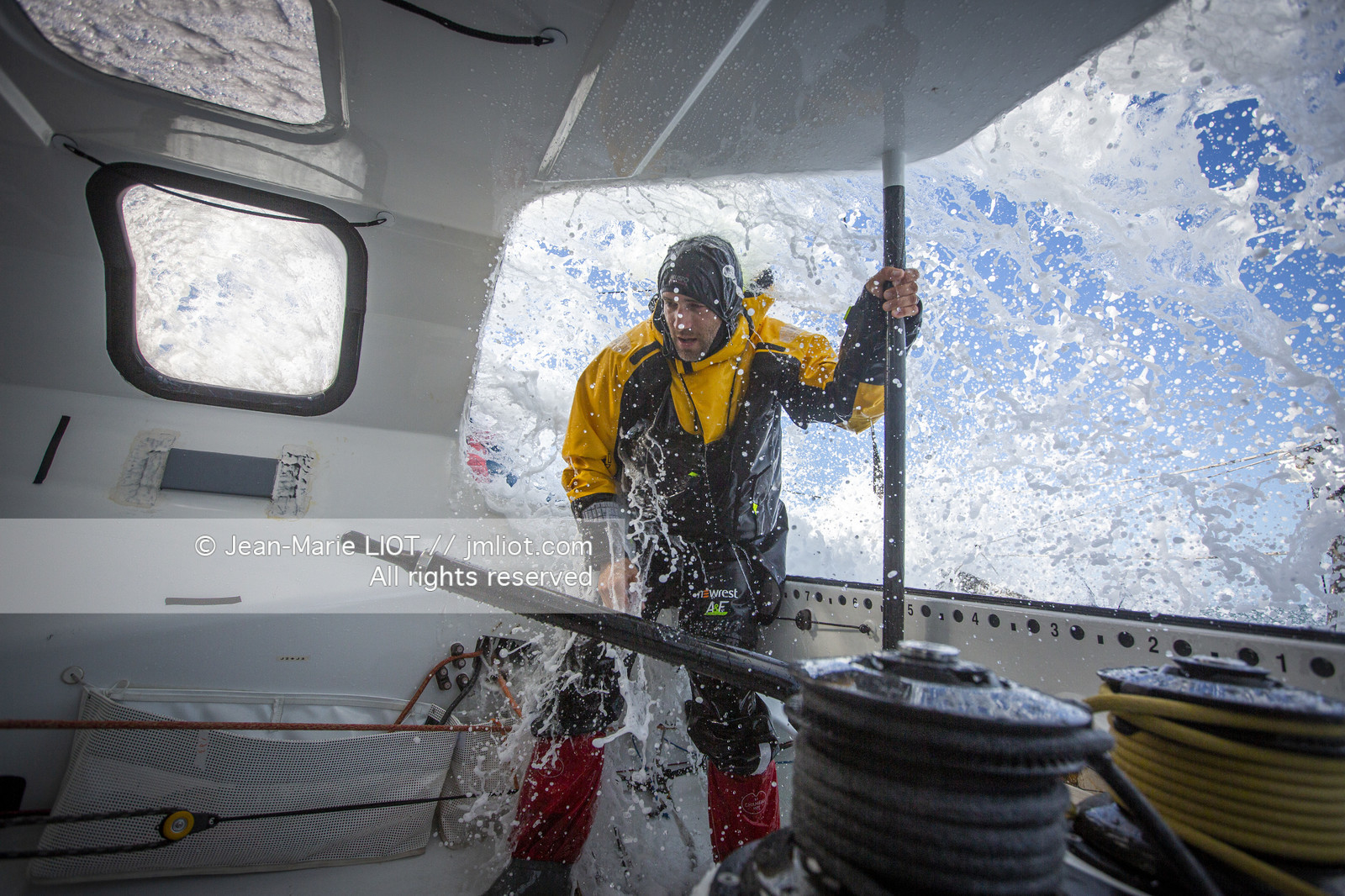 FABRICE AMEDEO ET ERIC PERON - TRANSAT JACQUES VABRE 2019 - A BORD