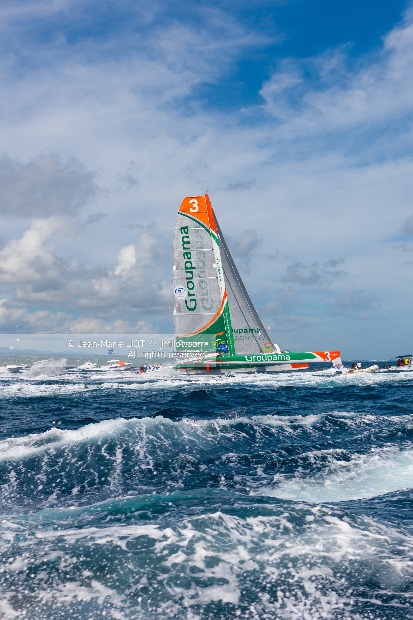 ROUTE DU RHUM 2010 - FRANCK CAMMAS - ARRIVEE