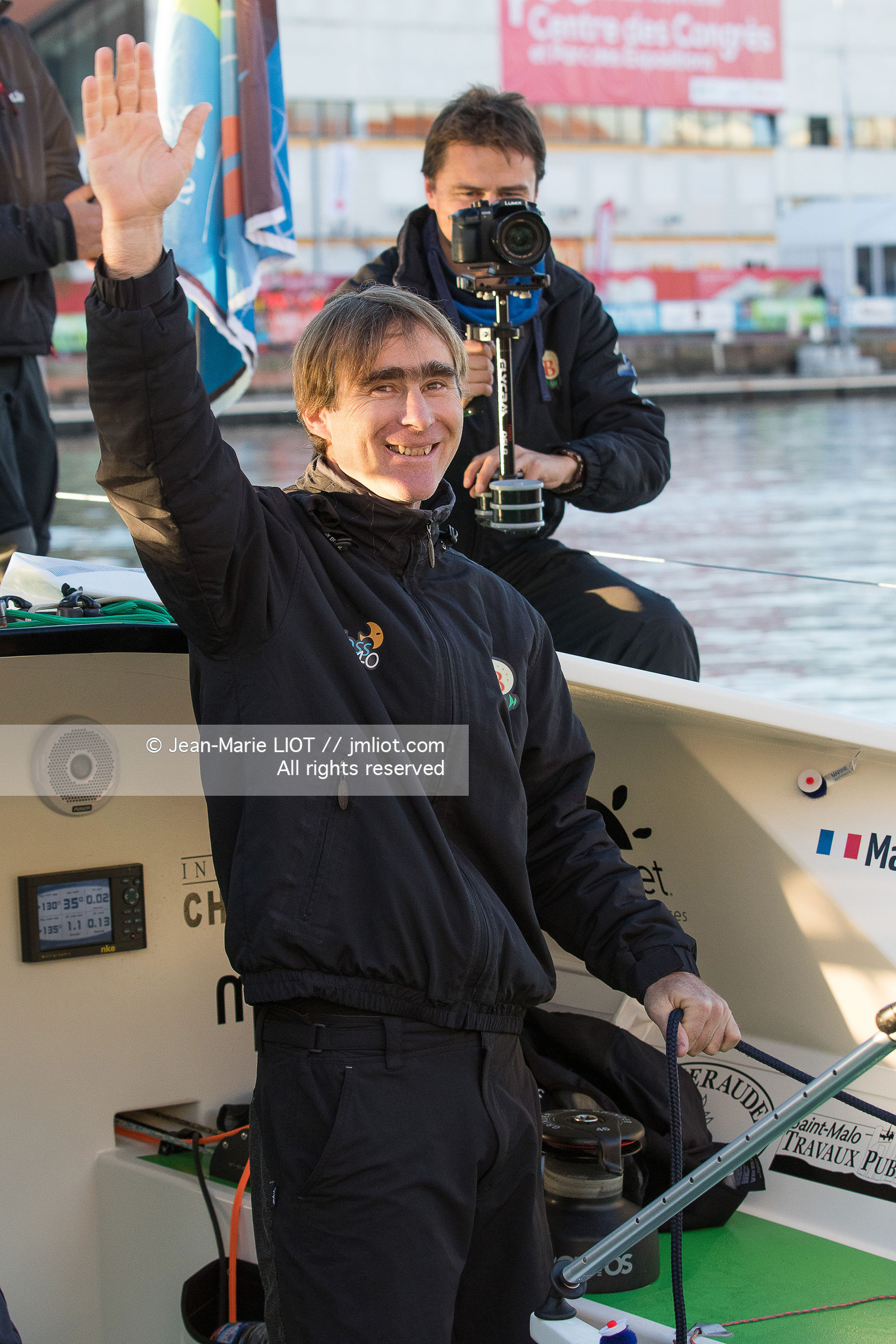 Départ de la Transat Jacques Vabre, le 25 octobre 2015 au Havre.- Photo Jean Marie Liot   DPPI.