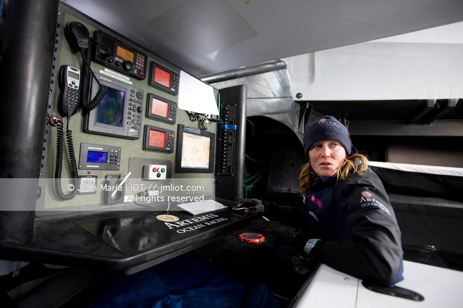 A BORD D'ARTEMIS AVEC SAM DAVIES ET SYDNEY GAVIGNET