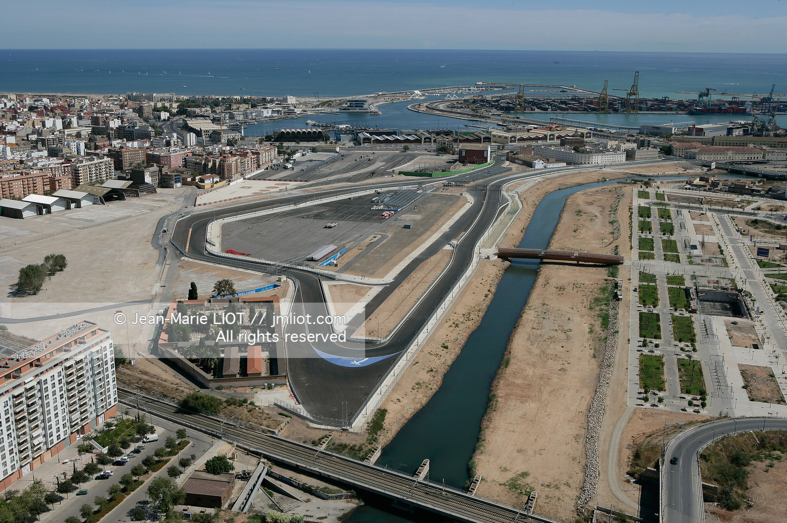 Vue aerienne de Valence, Espagne.photo© Jean-Marie Liot .