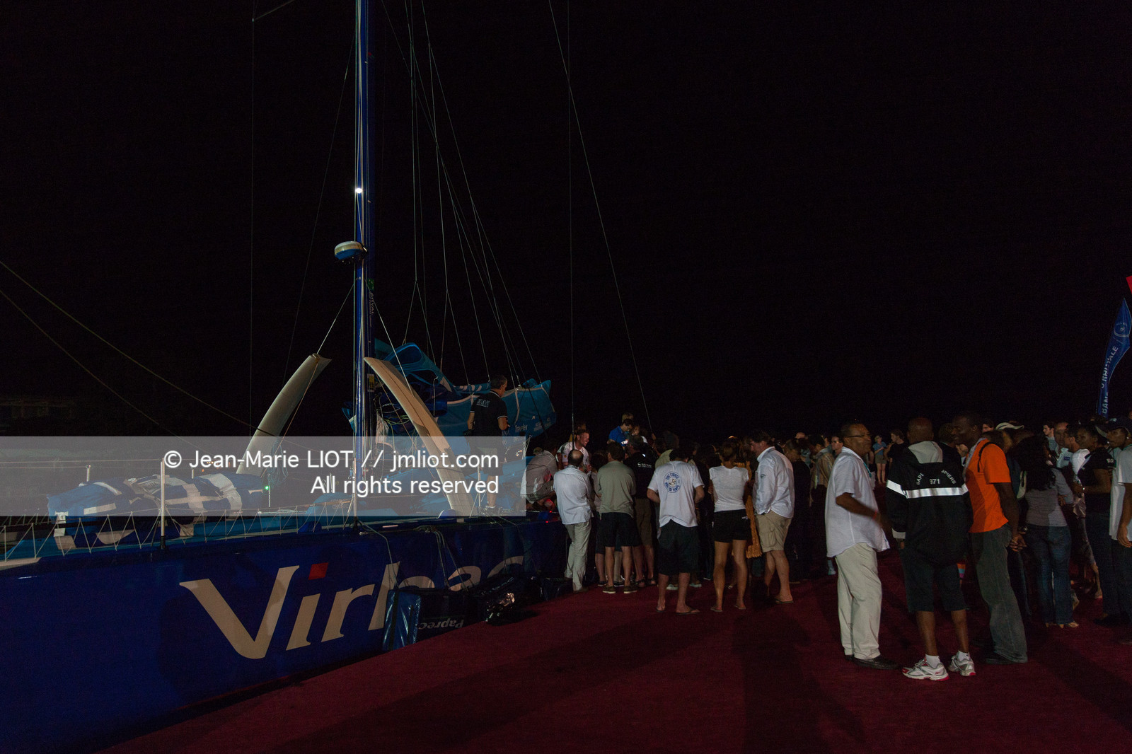 ROUTE DU RHUM 2010 - ARRIVEE DE JEAN - PIERRE DICK