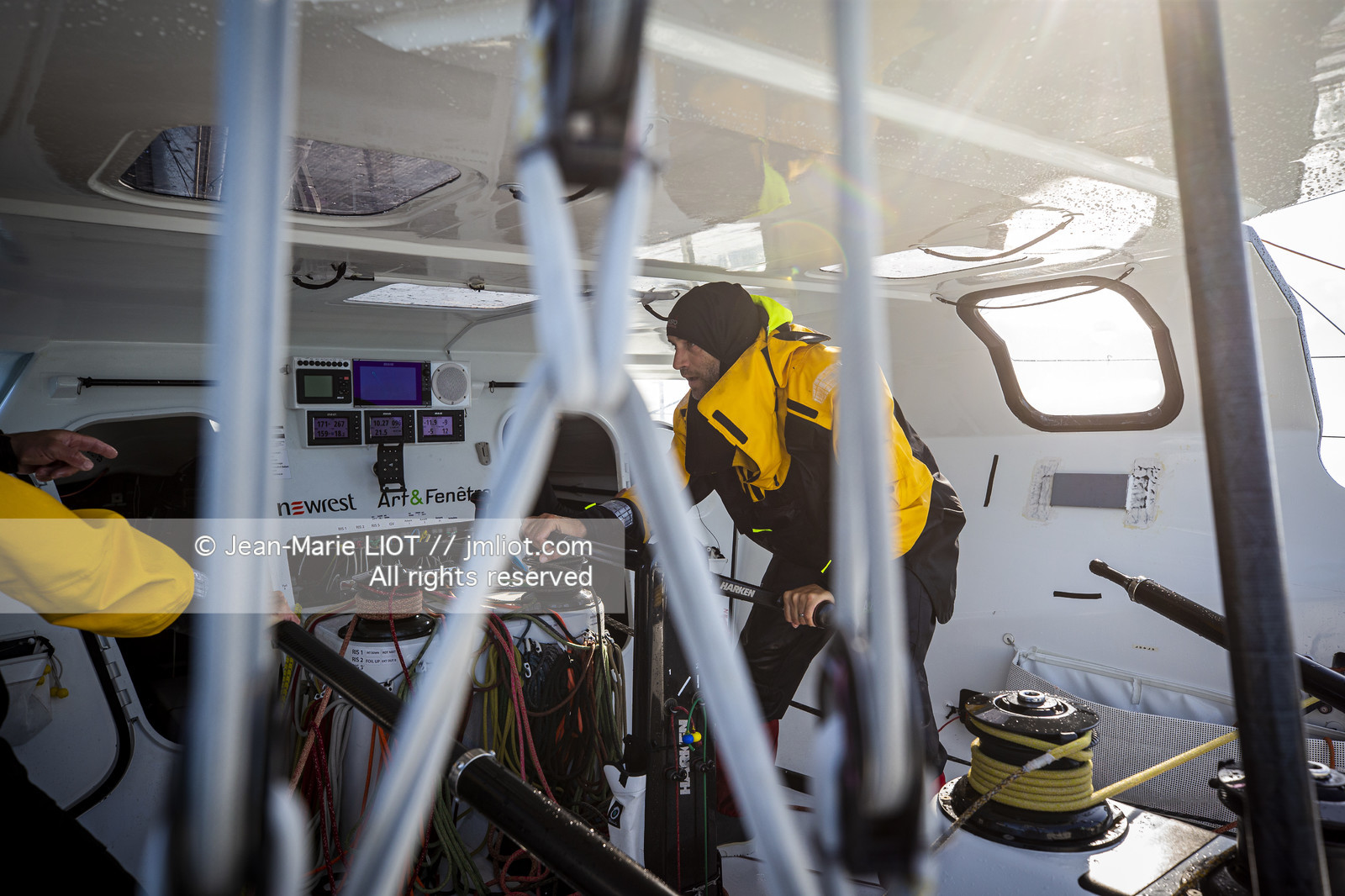 FABRICE AMEDEO ET ERIC PERON - TRANSAT JACQUES VABRE 2019 - A BORD