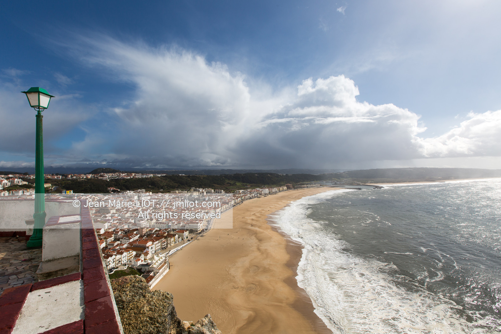 Portugal, plage de Nazaré