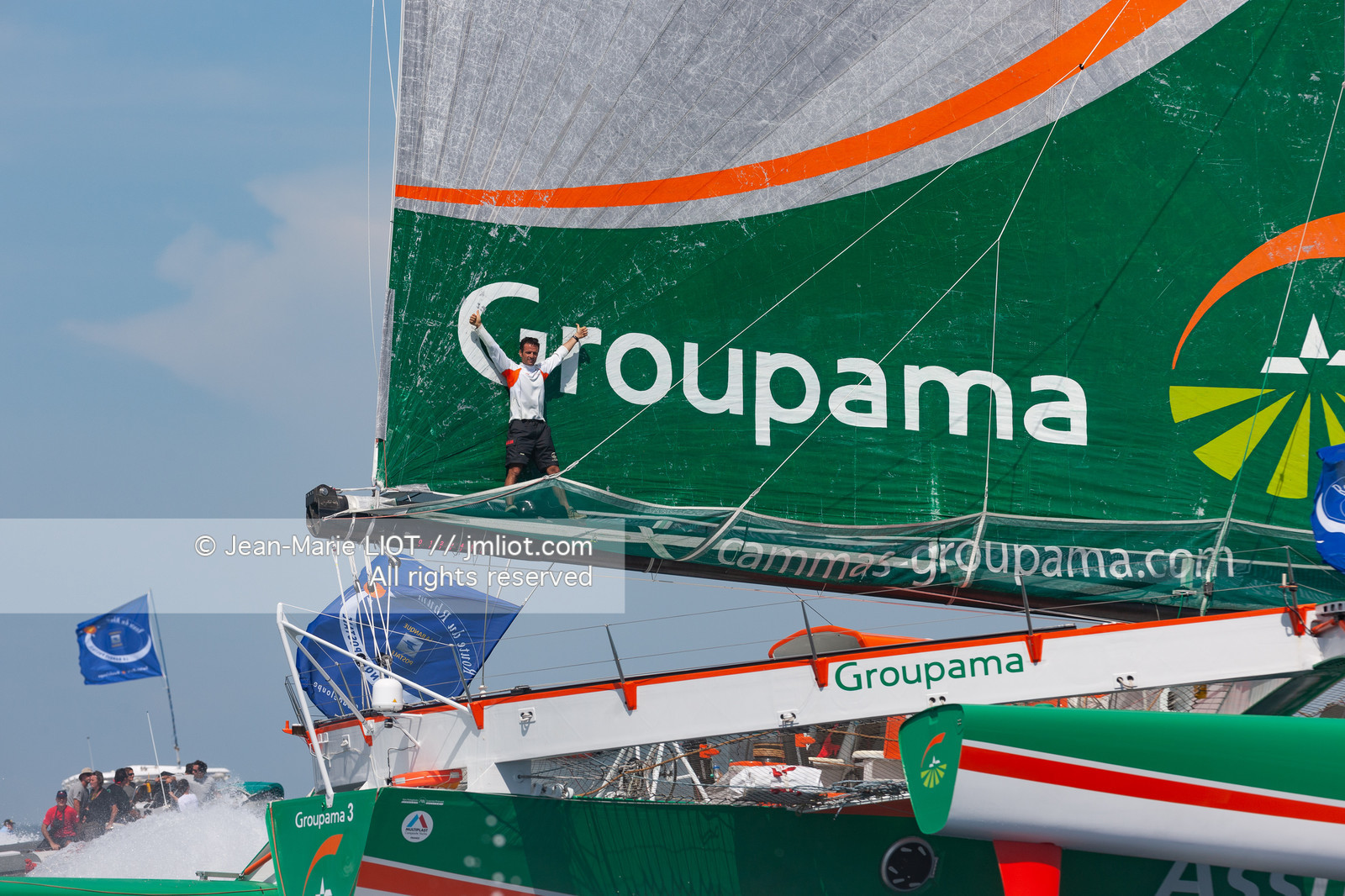 ROUTE DU RHUM 2010 - FRANCK CAMMAS - ARRIVEE