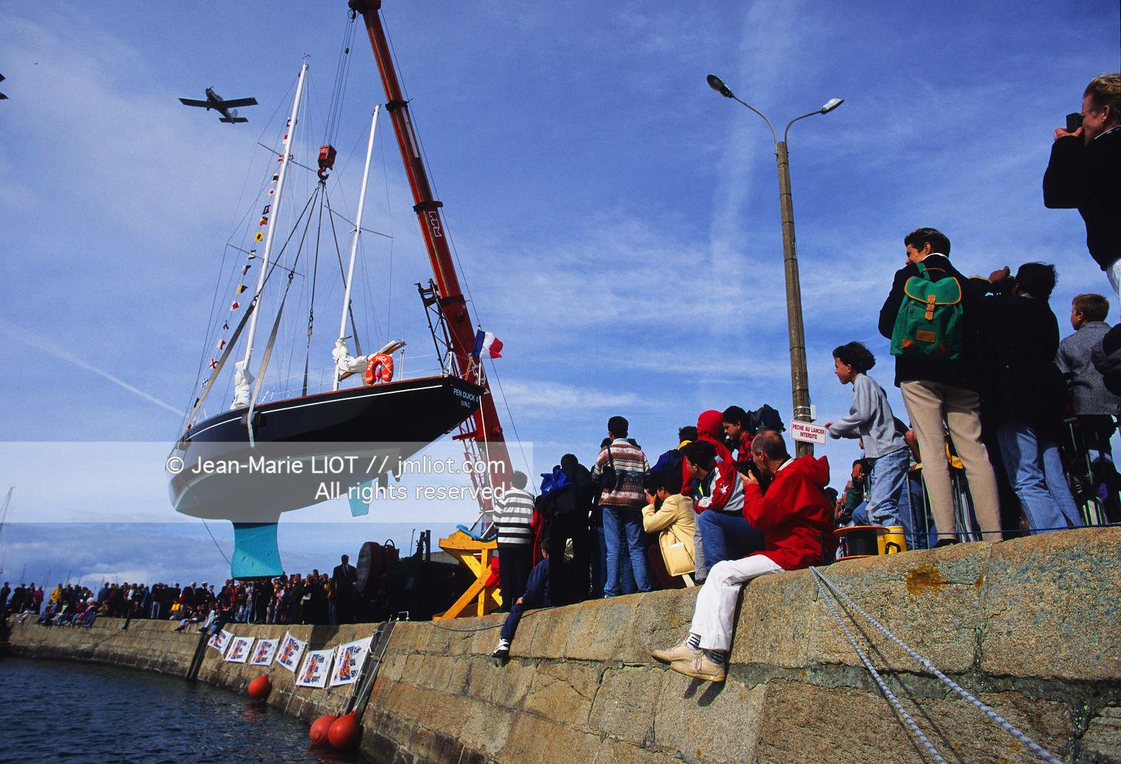 MISE A L'EAU PEN DUICK II - ERIC TABARLY