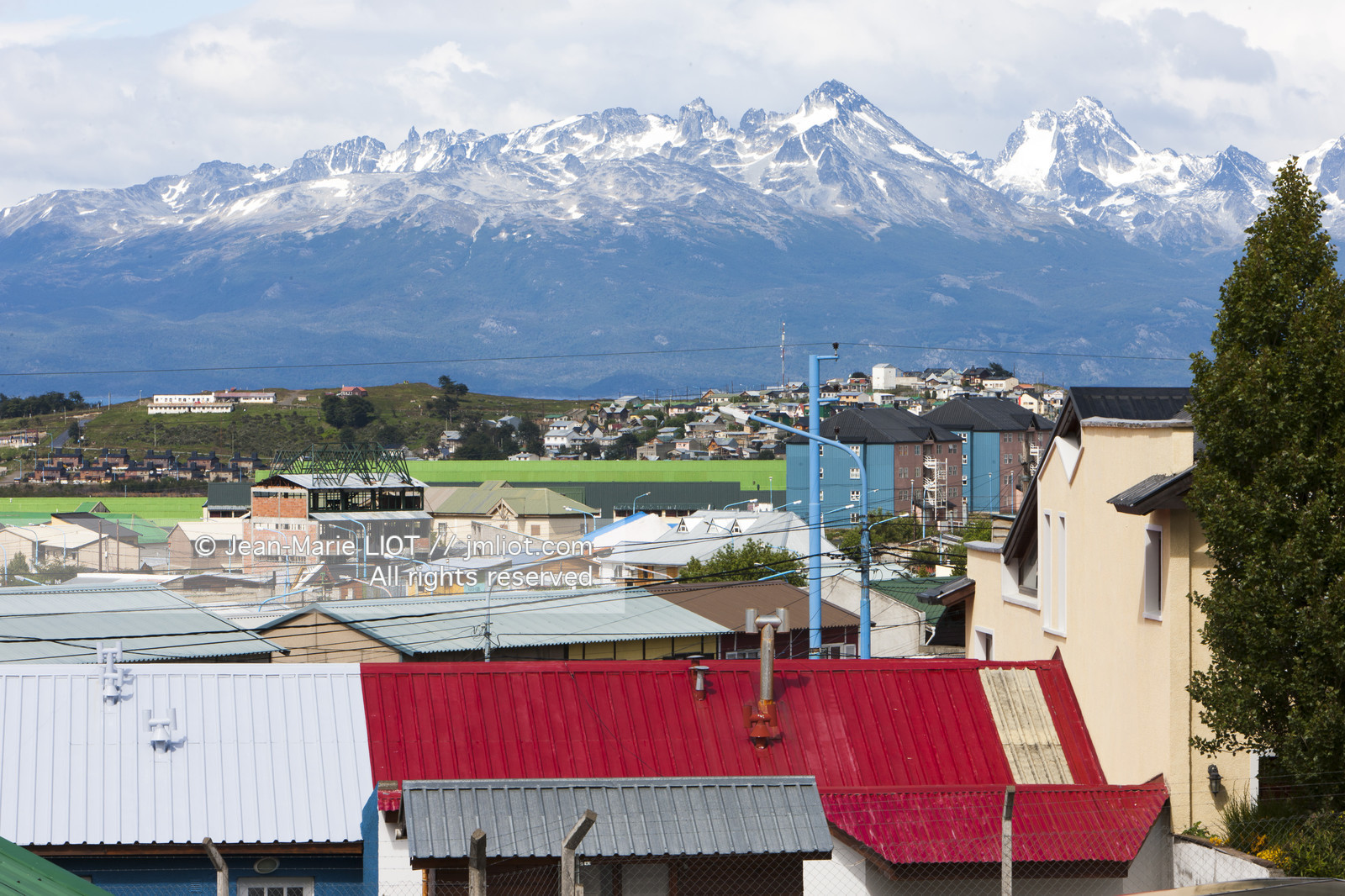 Ushuaia, Terre de Feu est la ville la plus australe du globe.Située à la pointe de l'Argentine cette province est la porte de l'antartique.photo © Jean-Marie Liot.