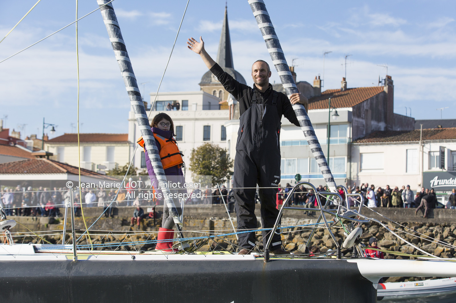 VENDEE GLOBE 2016-2017 - FABRICE AMEDEO - NEWREST-MATMUT - ARRIVEE