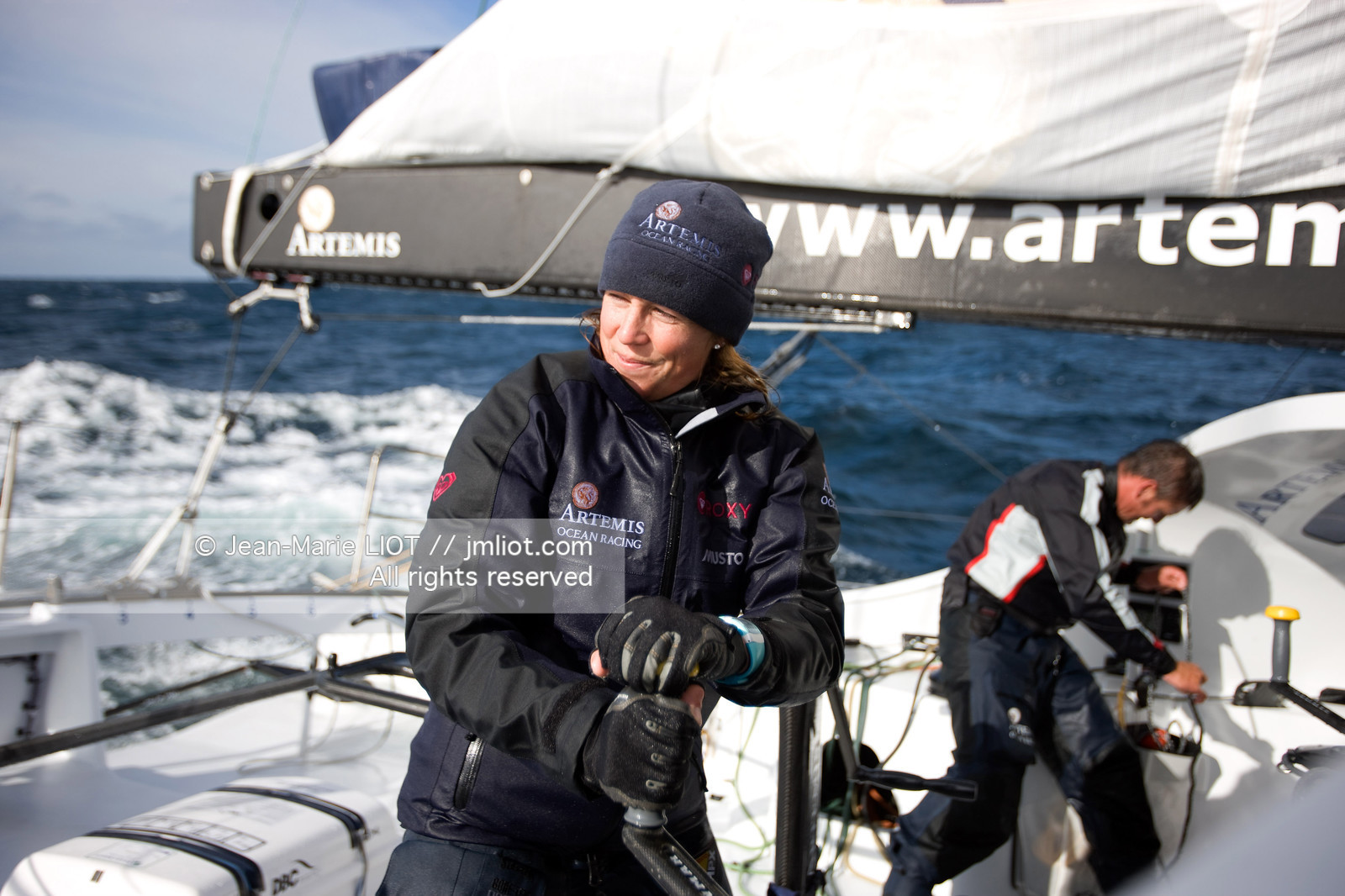 A BORD D'ARTEMIS AVEC SAM DAVIES ET SYDNEY GAVIGNET