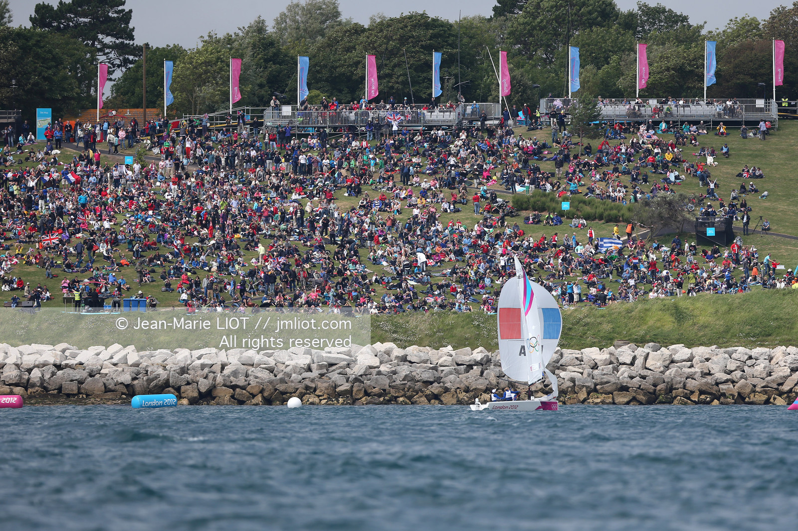 LONDON 2012 - SAILING - COURSE ELLIOTT 6M WOMEN.
