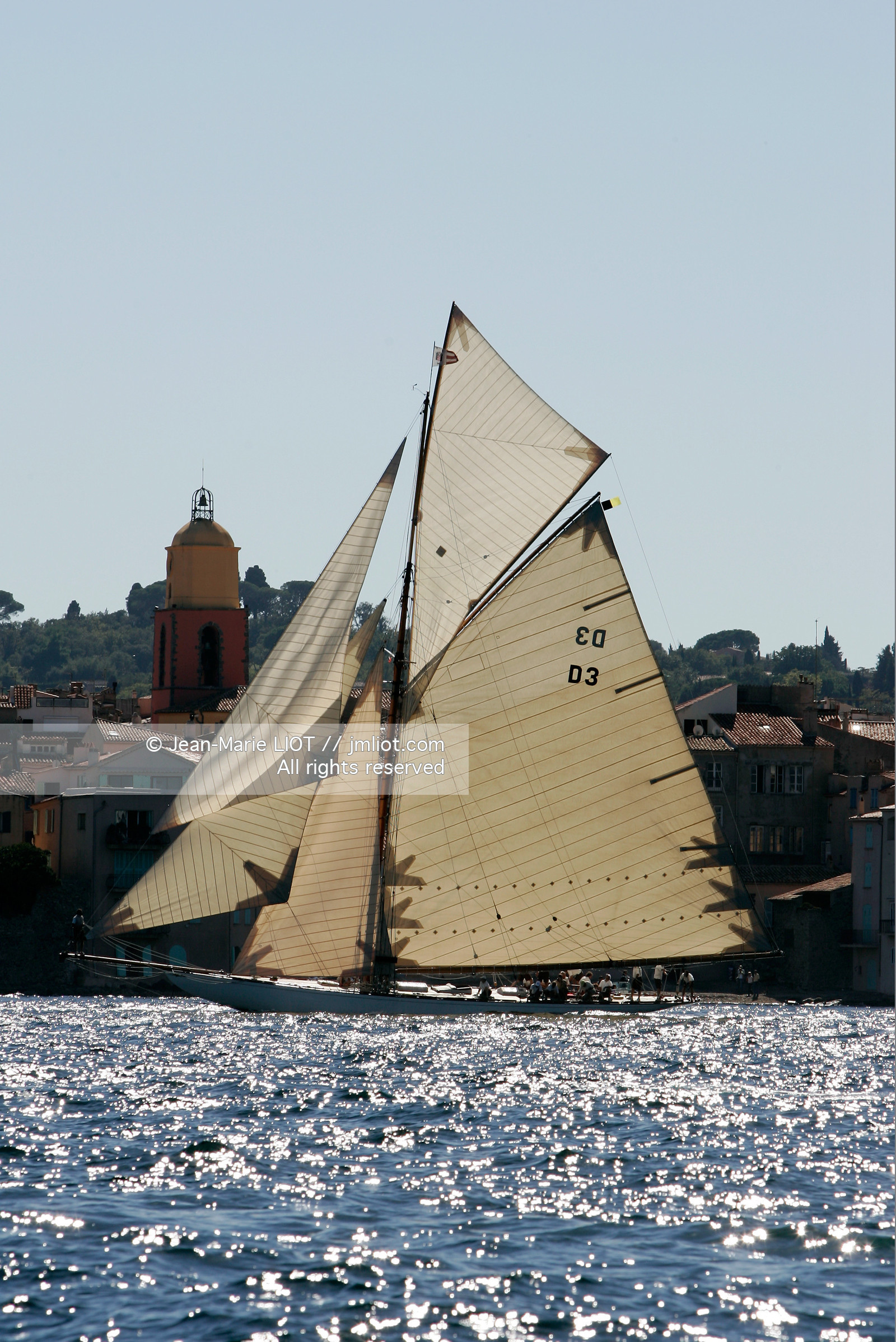 LES 5 ET 6 OCTOBRE 2006.LES VOILES DE SAINT-TROPEZ A BORD DU CAMBRIA-PHOTO © JEAN-MARIE LIOT.