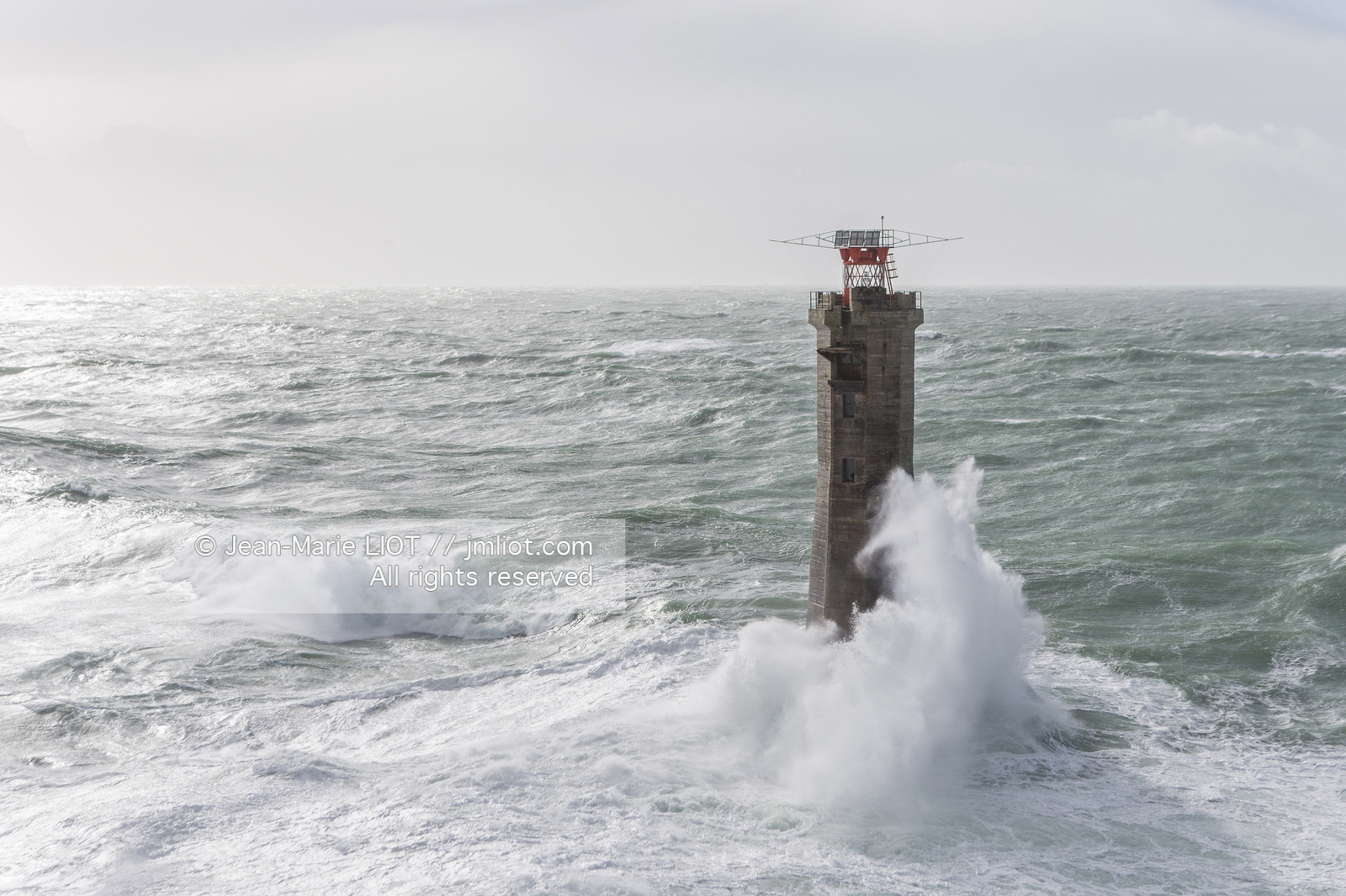 Les phares d'Iroise dans la tempête Ruth