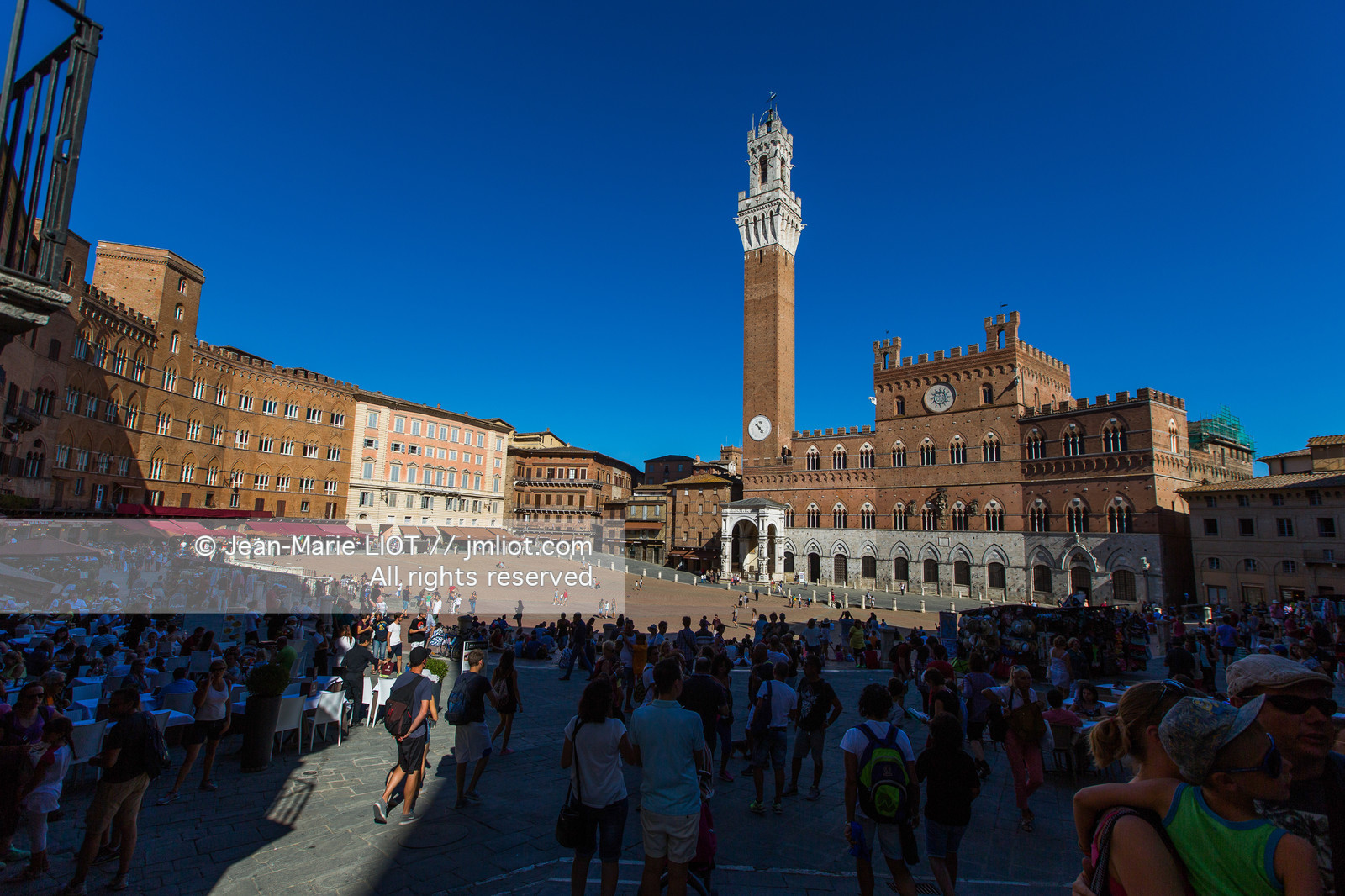 Italie, Toscane,Italy, Tuscany, Sienne, piazza del campo, palazzo publico,