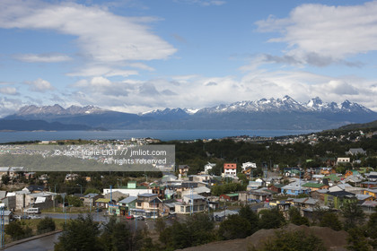 Ushuaia, Terre de Feu est la ville la plus australe du globe.Située à la pointe de l'Argentine cette province est la porte de l'antartique.photo © Jean-Marie Liot.