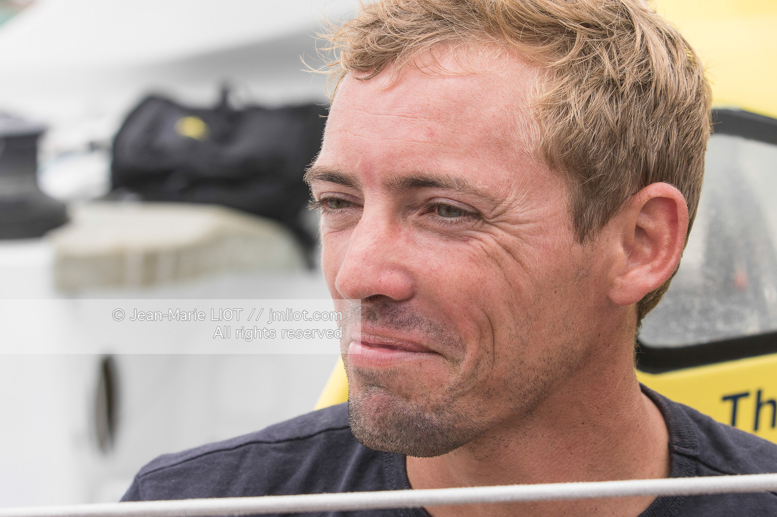 Itajaï (Brazil) le 12 November 2015, arrivée de Thomas Ruyant et Adrien Hardy à bord de l'imoca Le souffle du Nord. Photo © Jean-Marie Liot   DPPI.