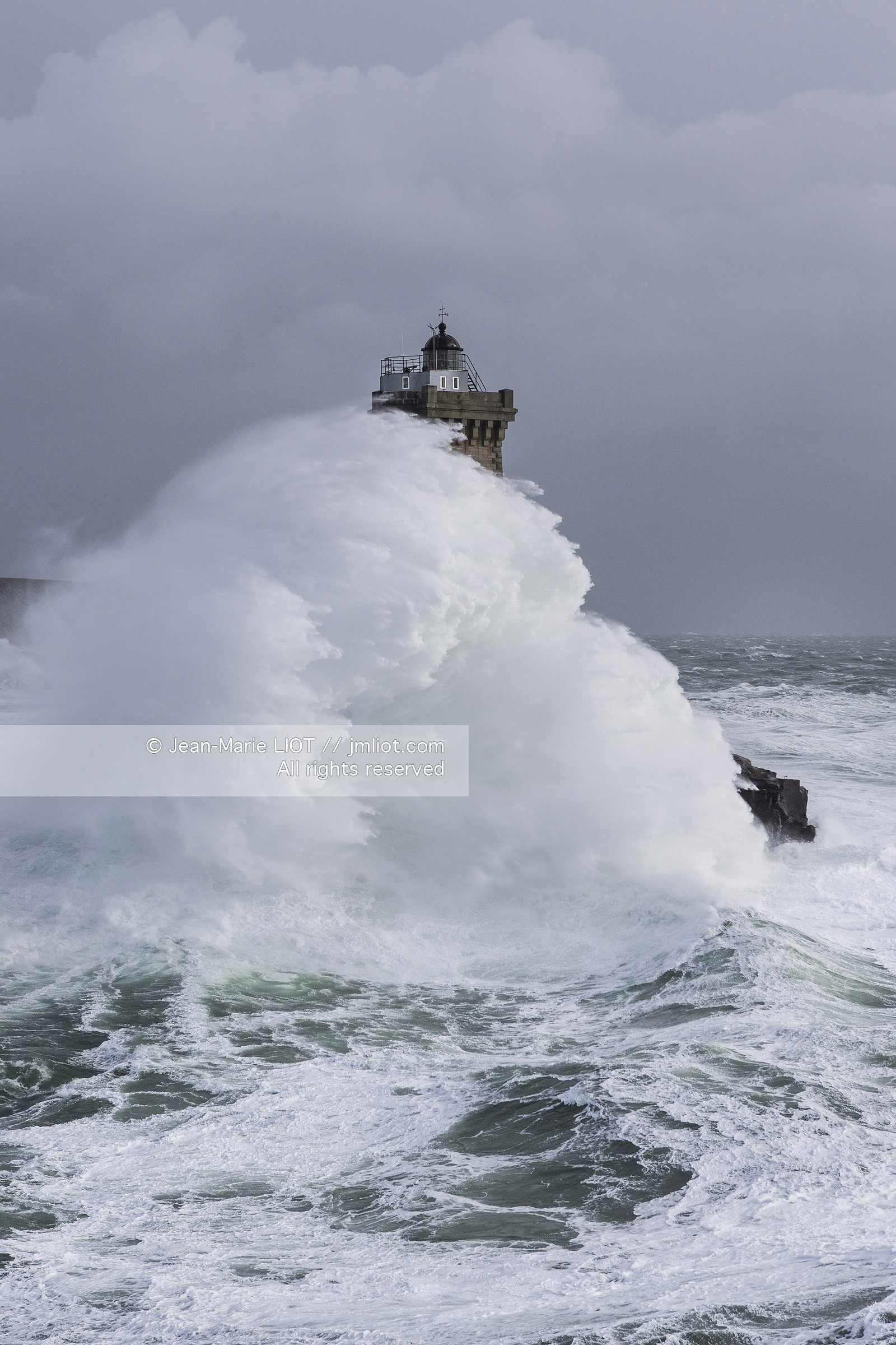 Les phares d'Iroise dans la tempête Ruth