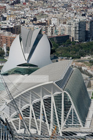 Vue aerienne de Valence, Espagne.photo© Jean-Marie Liot .