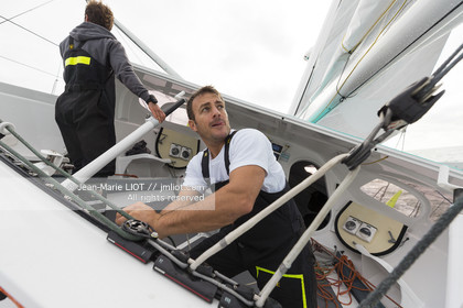 SAILING - TRANSAT JACQUES VABRE 2017 - FENETREA MIX BUFFET - ERWAN LE ROUX - VINCENT RIOU