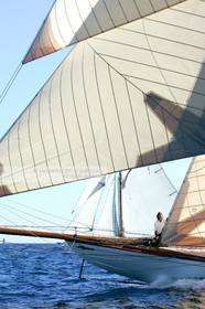 Voiles de Saint-Tropez 2006 à bord du Cambria-PHOTO-© JEAN-MARIE LIOT.