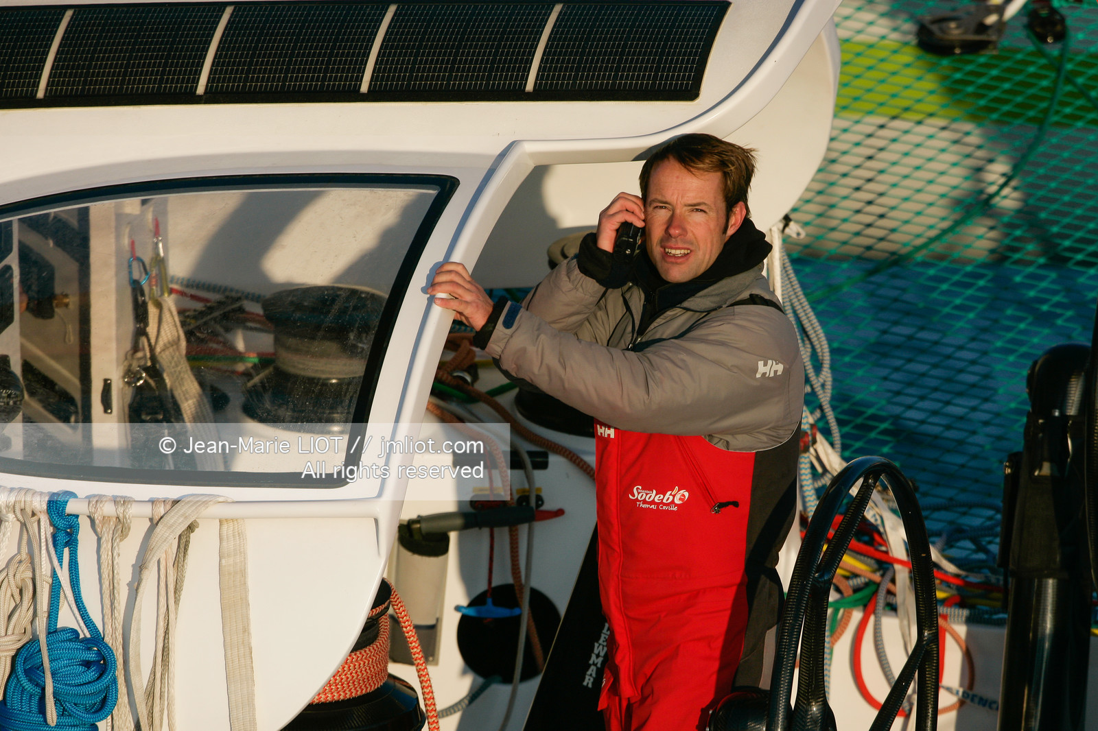 MAXI TRIMARAN SODEBO - THOMAS COVILLE - RECORD TOUR DU MONDE EN SOLITAIRE..