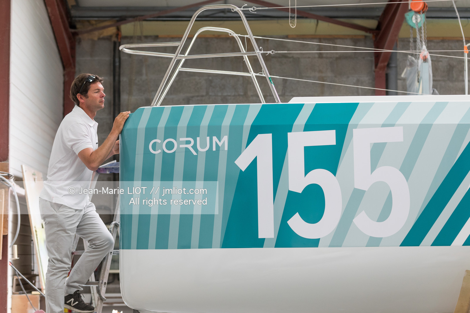 NICOLAS TROUSSEL 2018 - CLASS 40 CORUM - CHANTIER - PORTRAIT