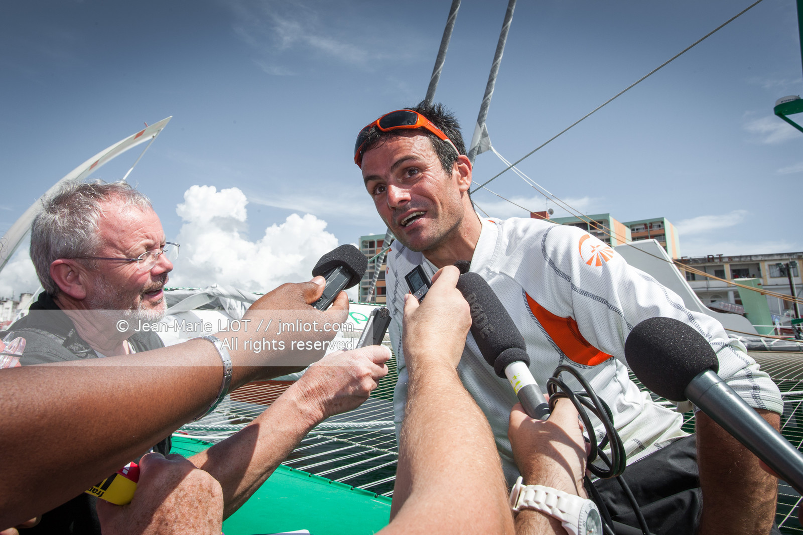 ROUTE DU RHUM 2010 - FRANCK CAMMAS - ARRIVEE