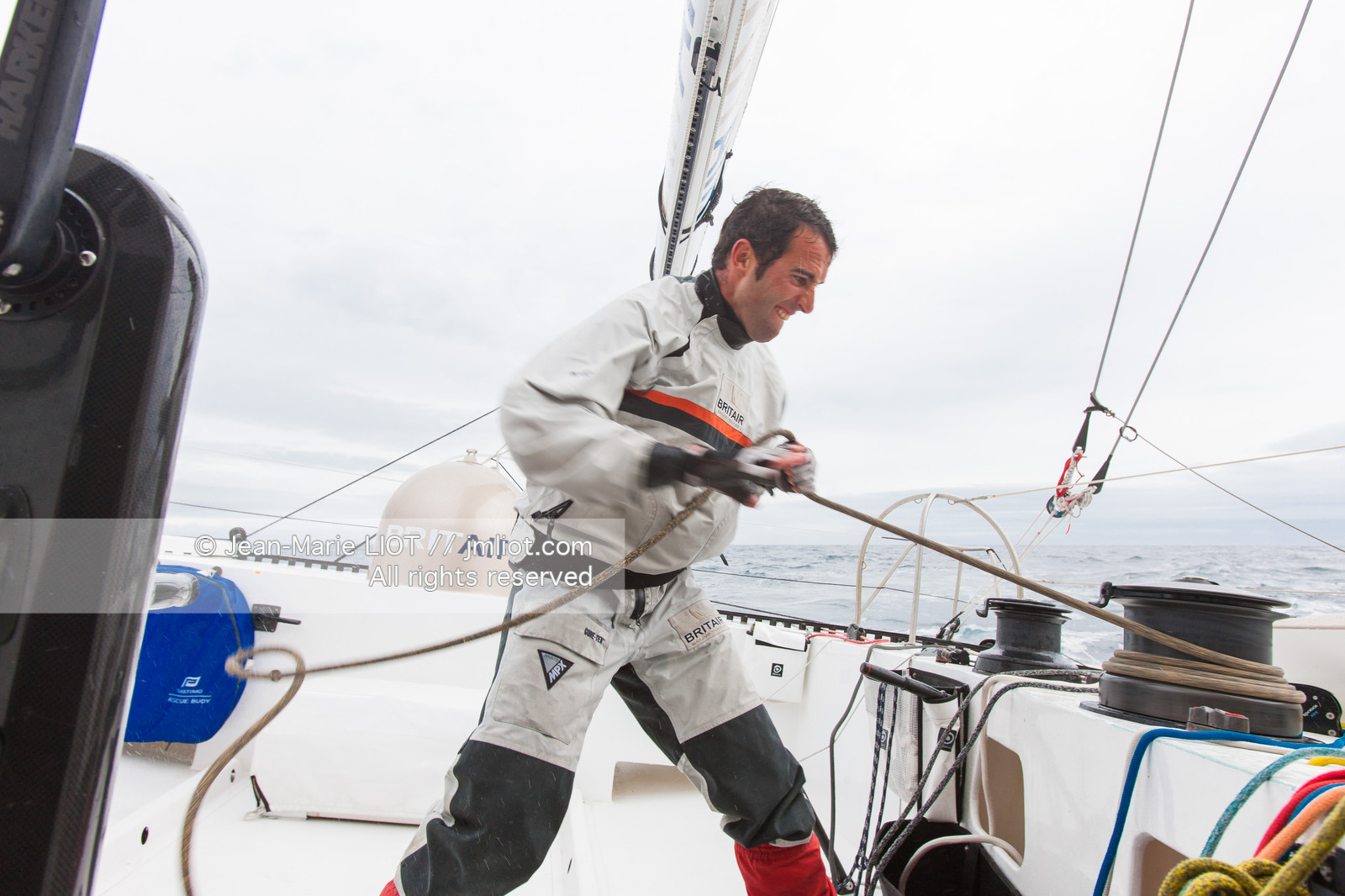 SAILING ARMEL LE CLEACH BRIT AIR IMOCA