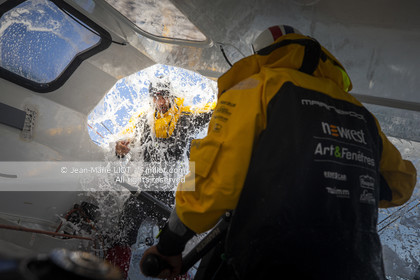 FABRICE AMEDEO ET ERIC PERON - TRANSAT JACQUES VABRE 2019 - A BORD